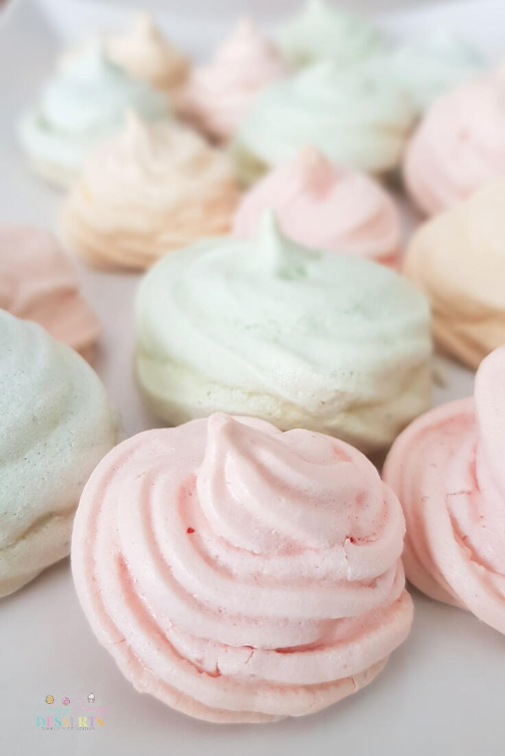 Mini Meringue Cookies | TheBestDessertRecipes.com