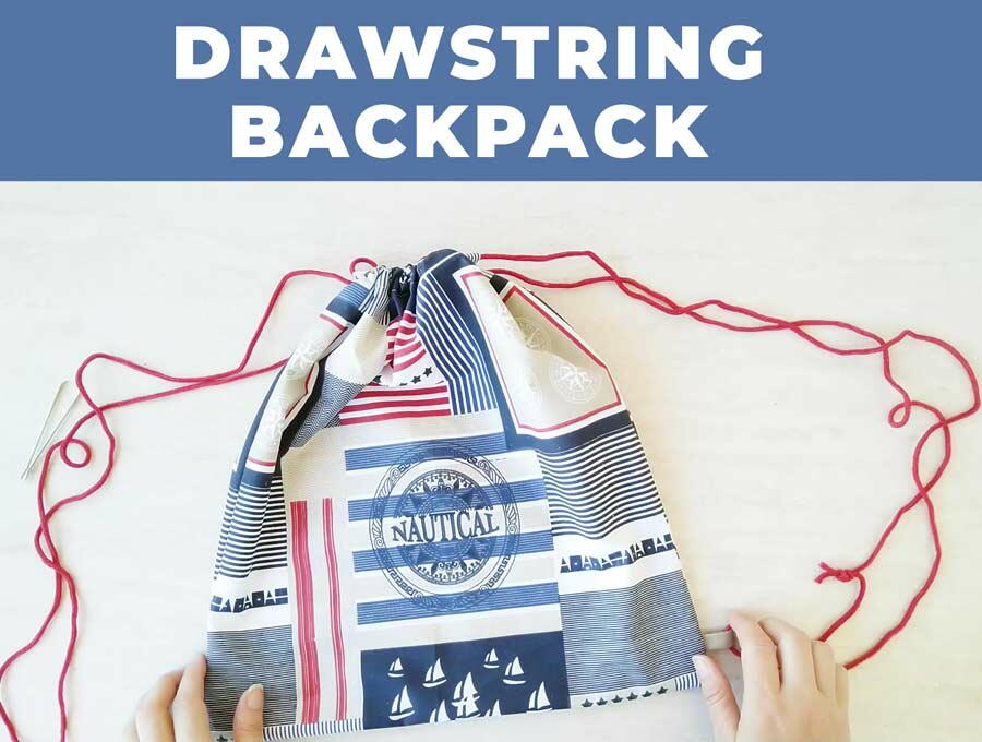 Diy Drawstring Backpack | FaveCrafts.com