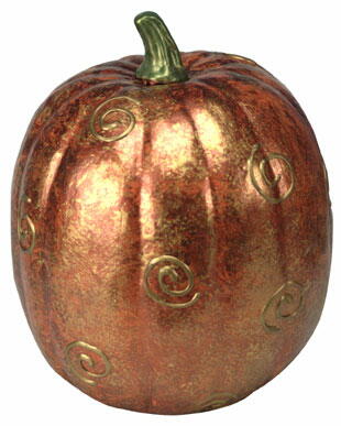 Swirl Decorative Painted Pumpkin