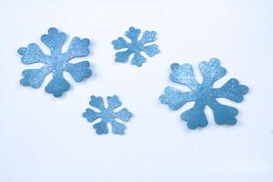 Homemade Snowflake Window Clings