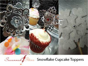 How to Make a Snowflake Cupcake Topper