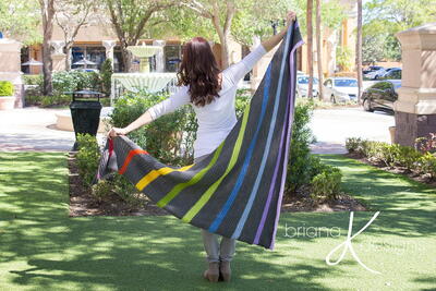 Colorwheel Crochet Rainbow Shawl