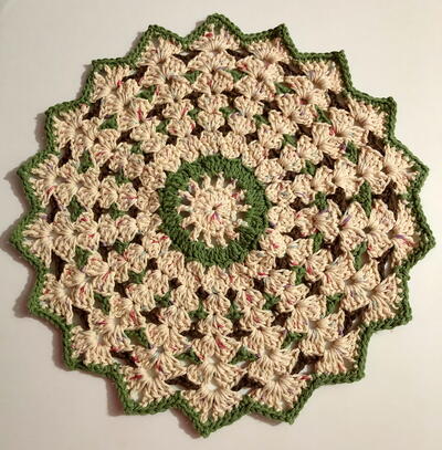 Crochet Shell Stitch Round Doily