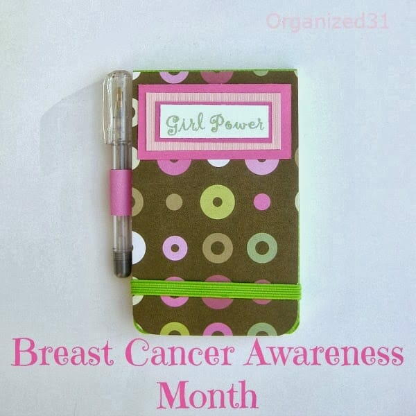 Breast Cancer Awareness Month Girl Power Notepad
