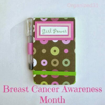 Breast Cancer Awareness Month Girl Power Notepad