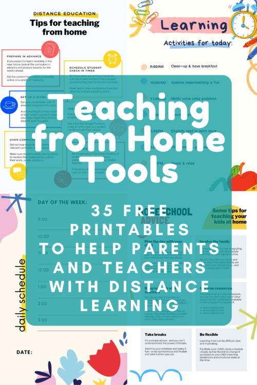 35 Free Teach From Home Printables | AllFreePaperCrafts.com