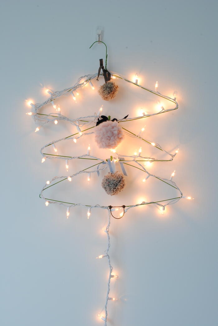 Coat Hanger Christmas Tree