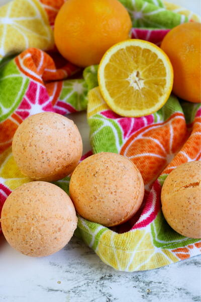 Sweet Orange Fizzy Bath Bombs