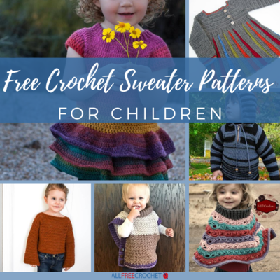 22 Free Crochet Sweater Patterns for Children