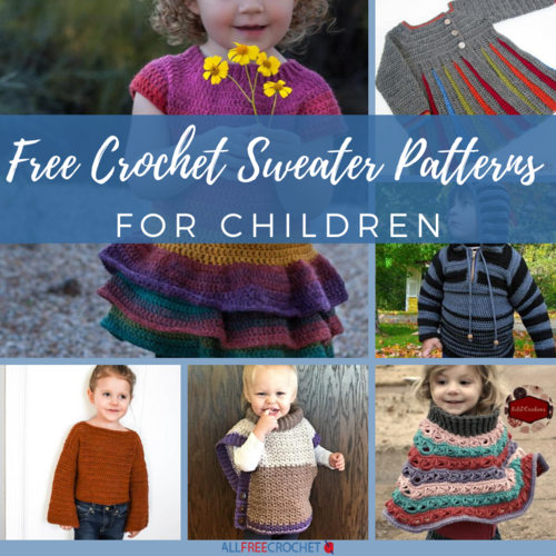 22 Free Crochet Sweater Patterns for Children | AllFreeCrochet.com