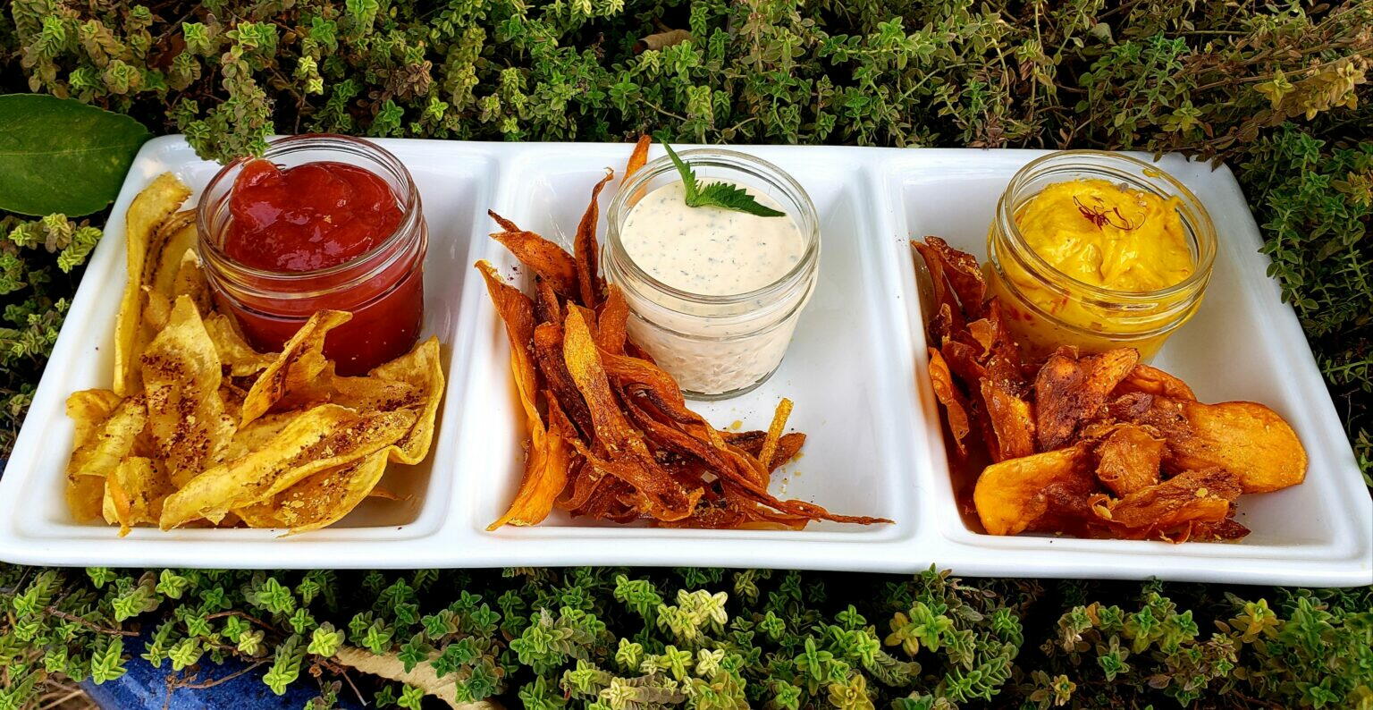 Crispy Fried Vegetable Chips