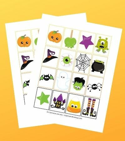 Halloween Memory Game Free Printable