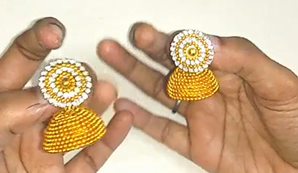 Silk thread 2025 jhumkas new designs
