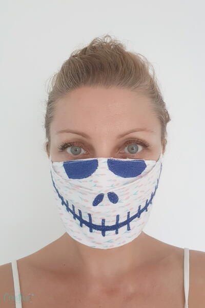 Halloween 3d Face Mask Pattern