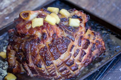 Pineapple-glazed Smoked Ham