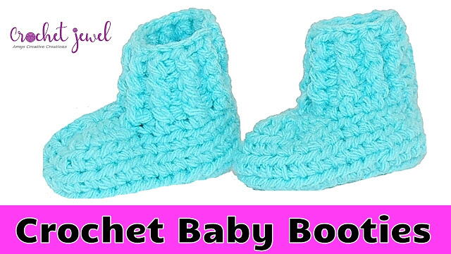Crochet Baby Booties Tutorial
