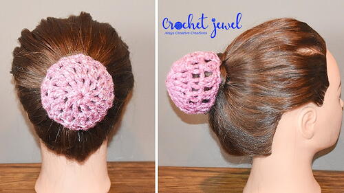 How To Crochet A Hair Bun Cover | AllFreeCrochet.com