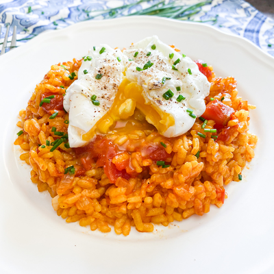 A Seriously Good Rice Dish | Spanish Tomato Rice With Poached Eggs