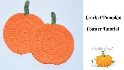 Crochet Pumpkin Coaster Tutorial