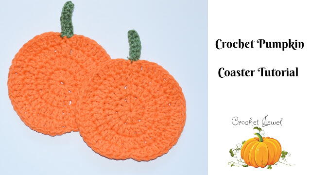 Crochet Pumpkin Coaster Tutorial