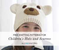36 Free Knitting Patterns for Children's Hats (and Scarves)