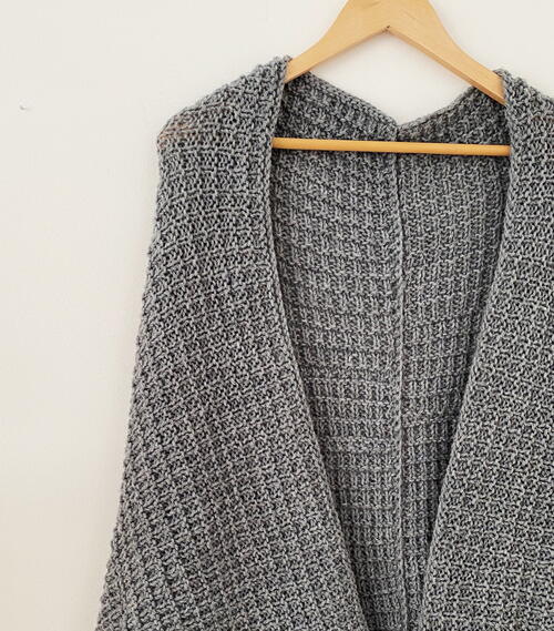 Broken Rib Stitch Cardigan | AllFreeKnitting.com