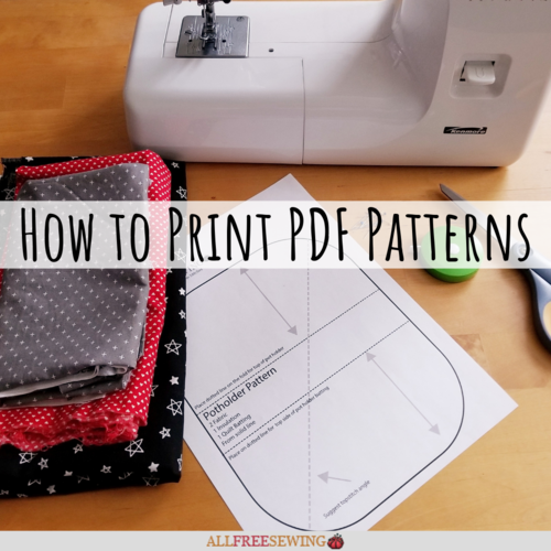 How to Print Sewing PDFs (+ Using and Storing Patterns) | AllFreeSewing.com
