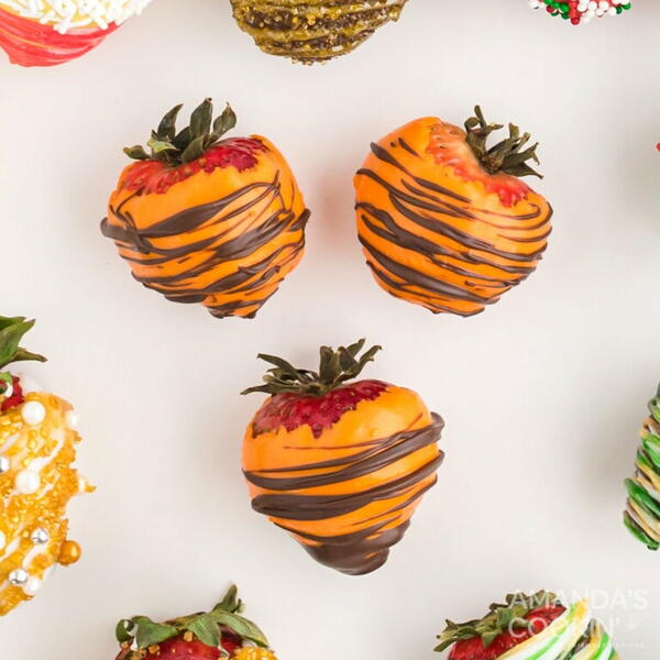Fall Chocolate Covered Strawberries