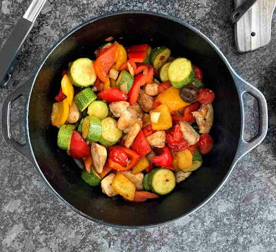 Chunky Chicken With Ratatouille
