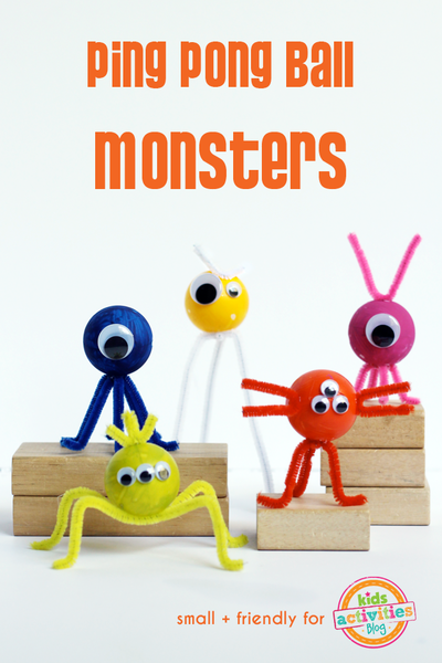 Ping Pong Ball Monster Craft