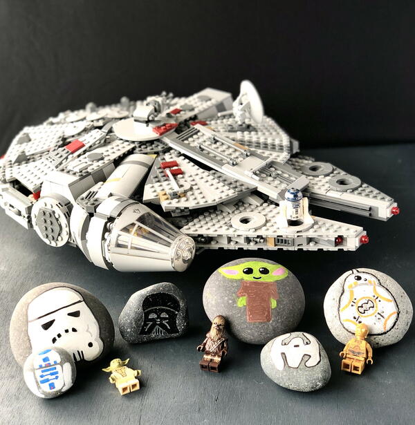 Cool Star Wars Painted Rock Crafts Kids Will Love