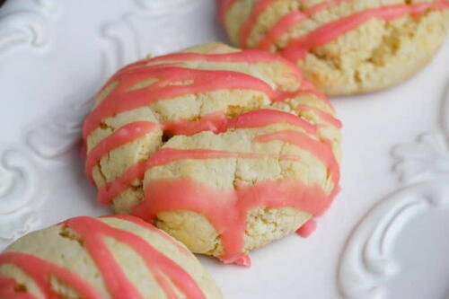Sweet Pink Cherry Bomb Cookies