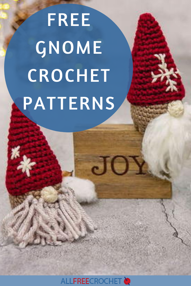 40+ Gnome Crochet Patterns | AllFreeCrochet.com