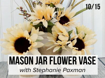 FaveCrafts Studio Live: Painted Mason Jar Vases