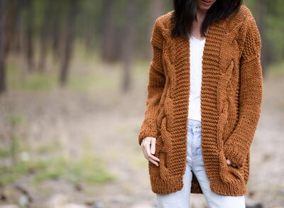 Coziest Cable Cardigan