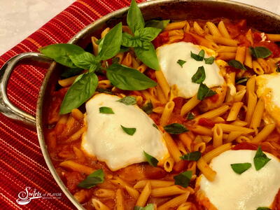 Chicken Parmesan And Pasta Skillet Dinner 