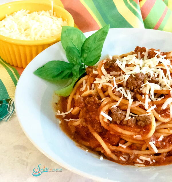 Spaghetti With Meat Sauce Skillet Dinner 