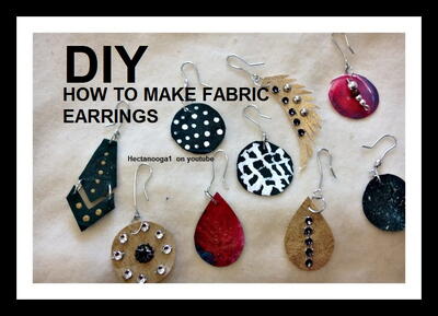 Fabric Scraps Earrings