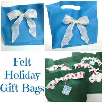 Easy To Make Felt Gift Bags For Hanukkah Or Christmas