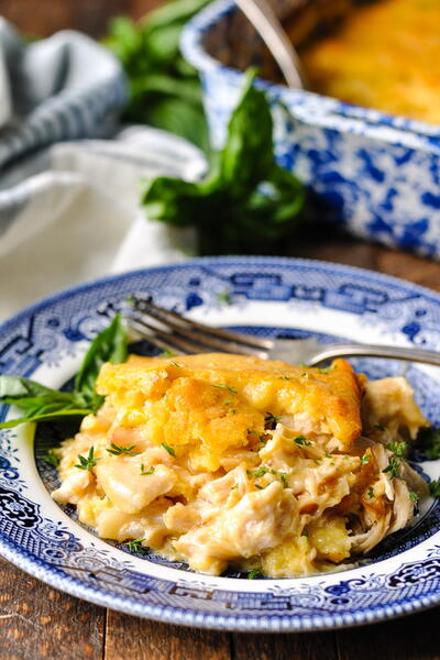 Farmhouse Chicken Cornbread Casserole