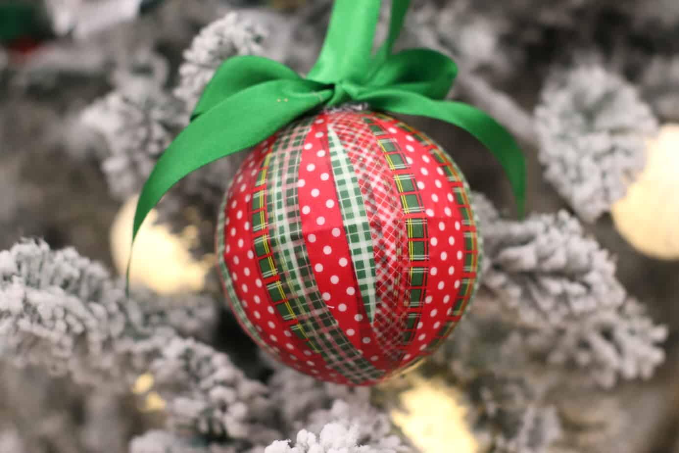 Washi Tape Ornaments | AllFreeKidsCrafts.com