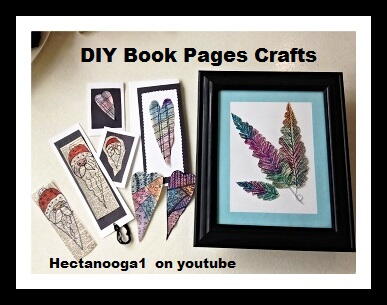 Book Pages Feather Embellishments