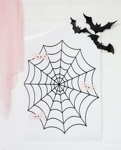 Printable Pin The Spider On The Web