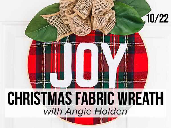Christmas Fabric Wreath