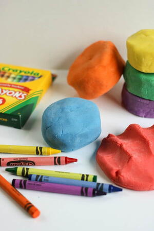 Long Lasting Play Dough Recipe With Crayons
