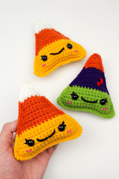 Crochet Candy Corn Amigurumi | FaveCrafts.com