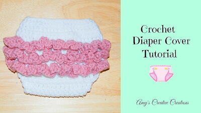 Crochet Baby Ruffle Diaper Cover