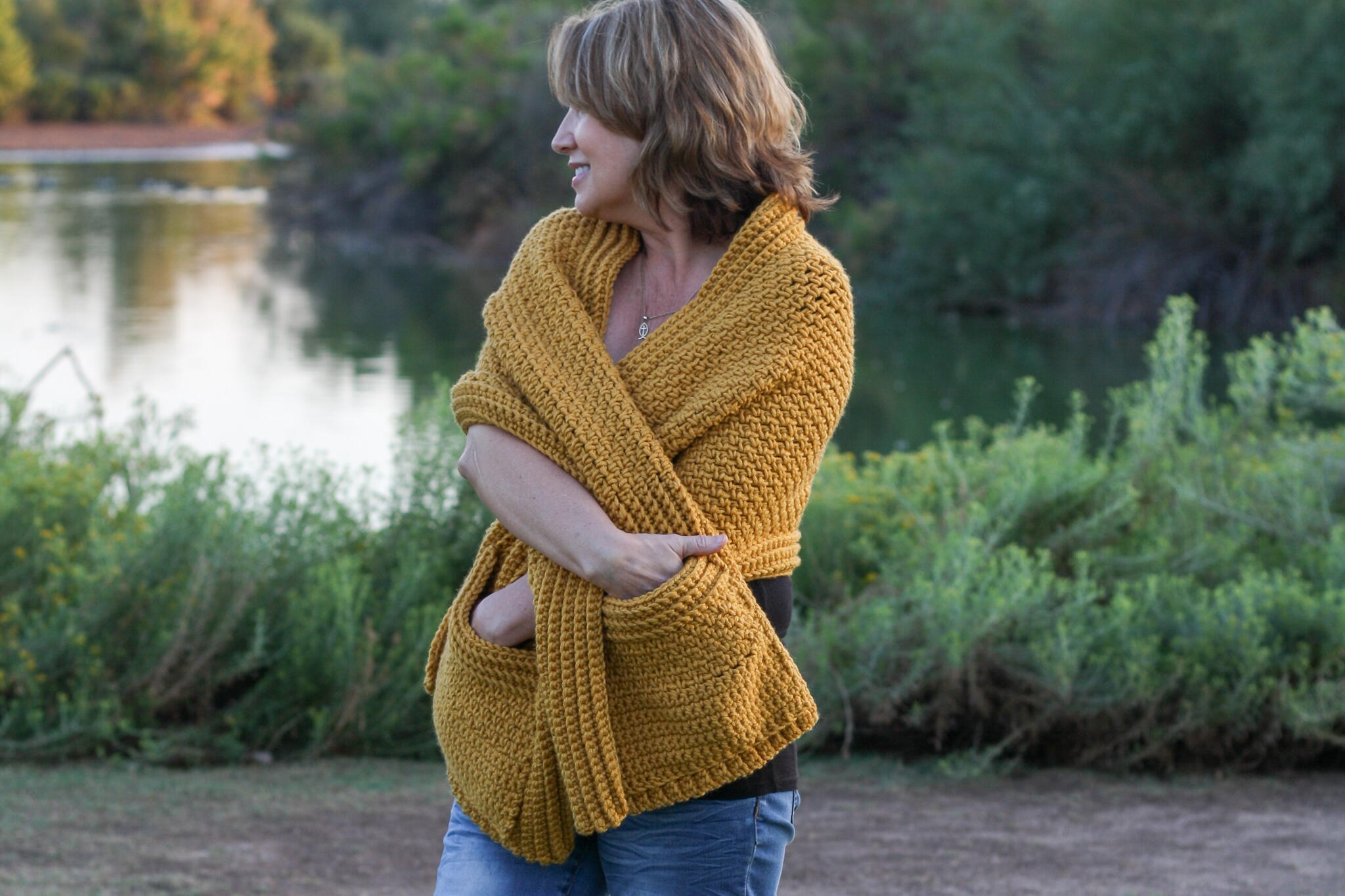 Harvest Pocket Shawl