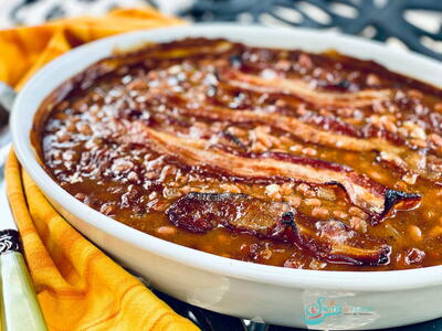 Brown Sugar Baked Beans With Bacon