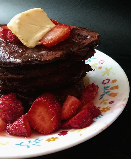 Double Chocolate Pancakes - Gluten, Dairy And Egg Free